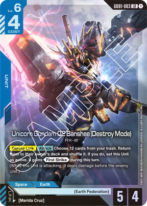 Unicorn Gundam 02 Banshee (Destroy Mode) (Holofoil)