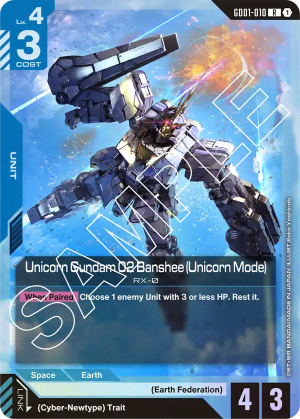 Unicorn Gundam 02 Banshee (Unicorn Mode) (Holofoil)