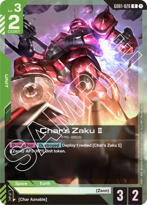 Char's Zaku Ⅱ (Holofoil)