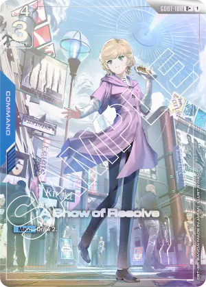 A Show of Resolve (Alt Art)