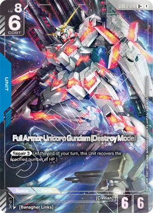 Full Armor Unicorn Gundam (Destroy Mode) (Alt Art)