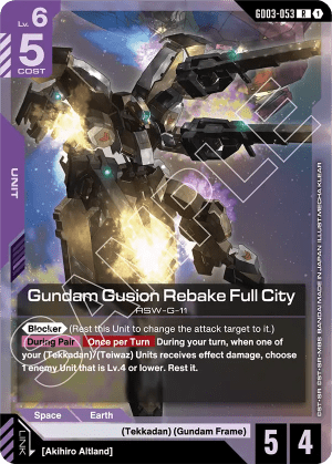 Gundam Gusion Rebake Full City (Holofoil)