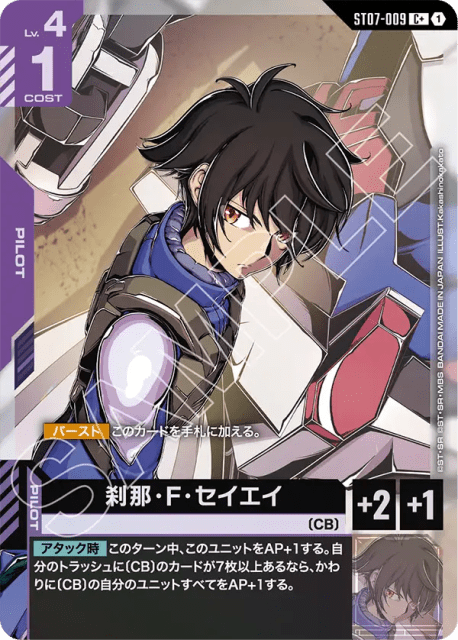 Setsuna F. Seiei (Alt Art) (刹那・F・セイエイ) (9) — Celestial Drive