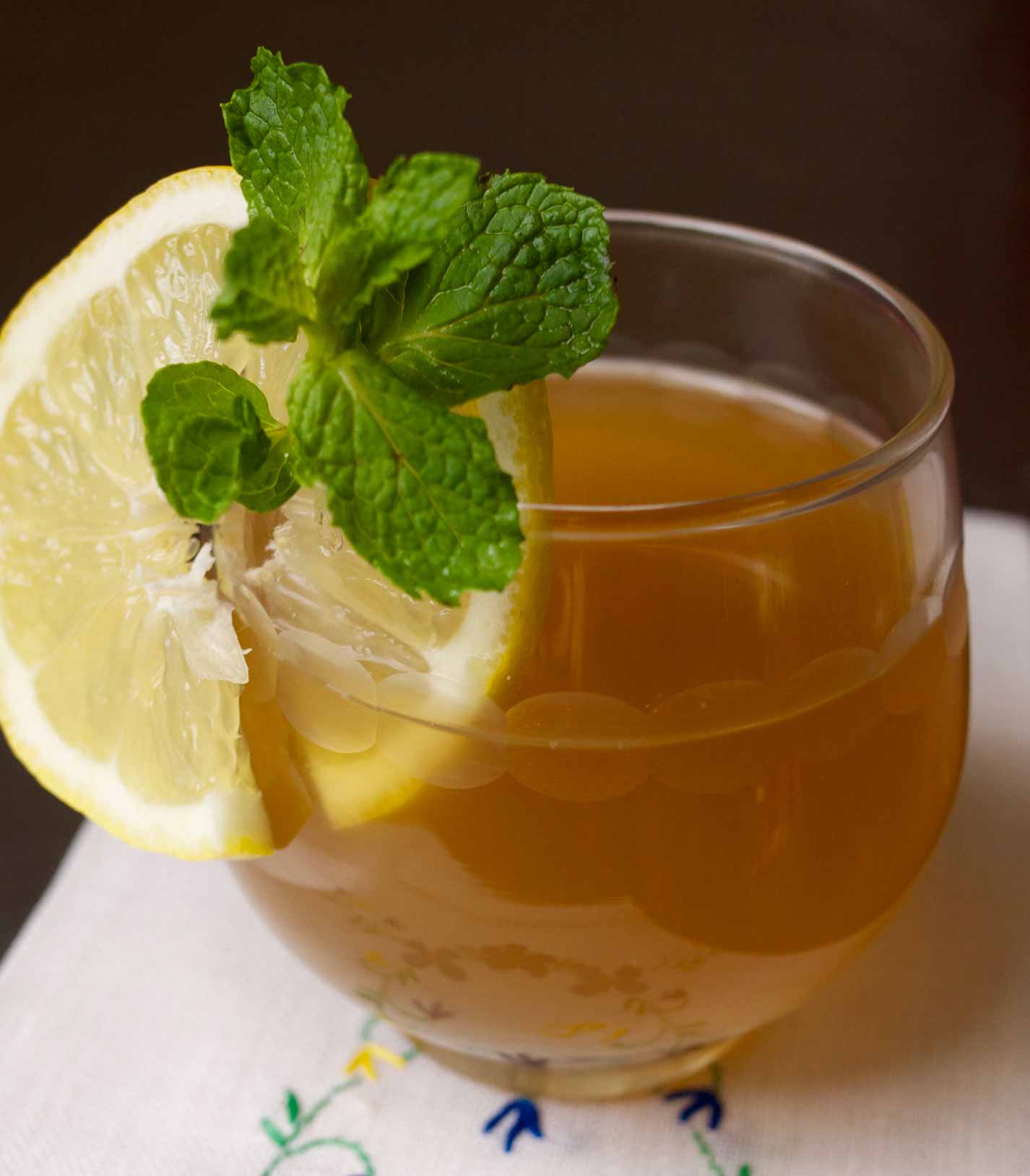 Spiced Mint Tea with Ginger and Lemon Recipe Vanns Spices