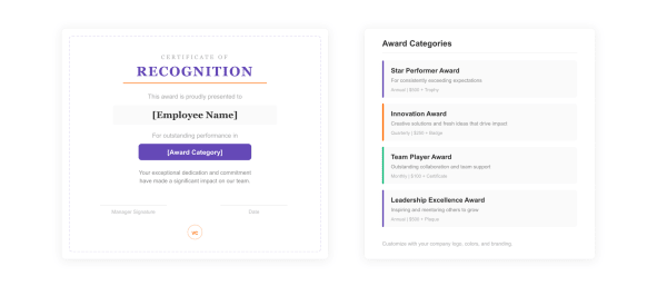 Employee Recognition Award Template