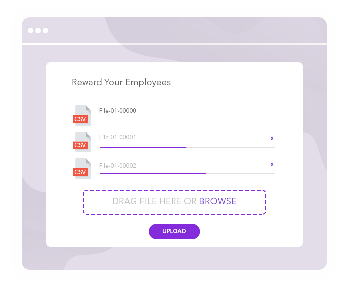Bulk upload via CSV