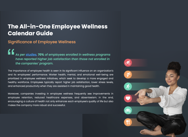 The Ultimate Guide For Employee Wellness Calendar Slide 1