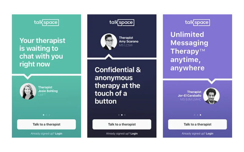 Talkspace App Interface