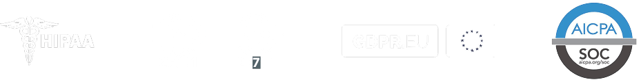 HIPAA, ISO 27001, GDPR, SOC 2 certifications