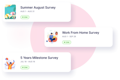 Parallel surveys dashboard illustration