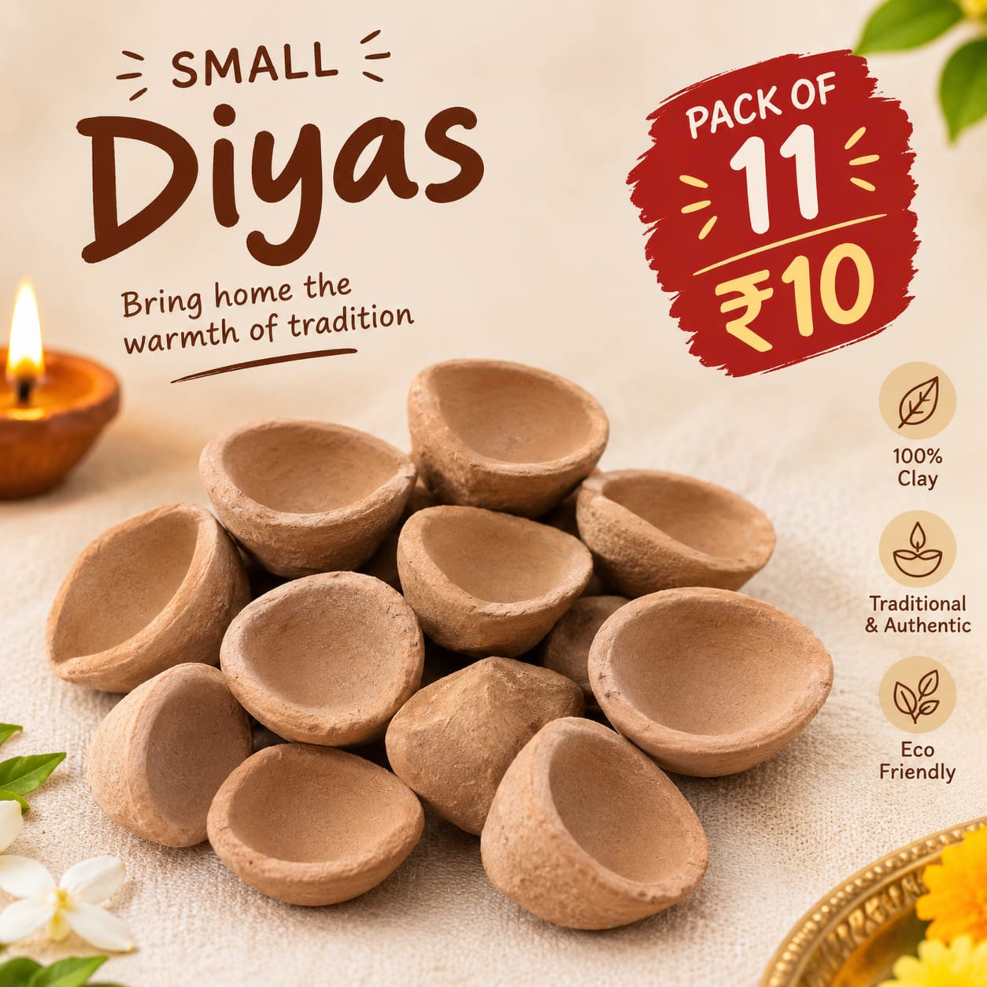 Diya pack of 11