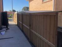 Pine Lap and Cap Fence Installed by JV Constructions