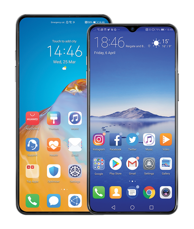 Cracked Huawei screen