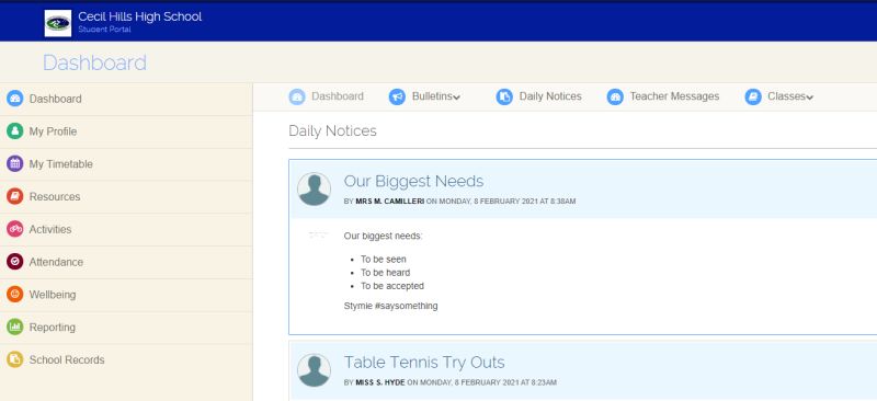 Sentral Parent Portal Sentral Parent Portal