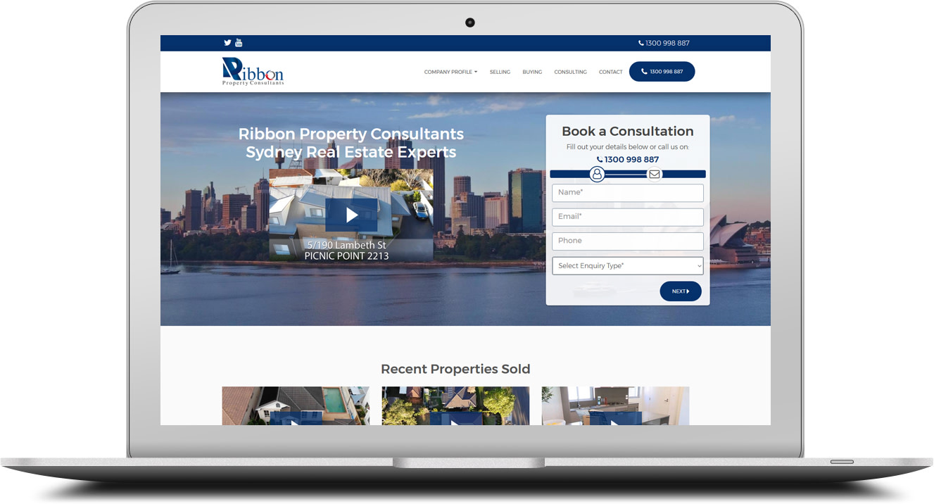 Website example built on Swiftleads Platform