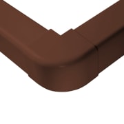 Hjørne utvendig 80x60mm, brun