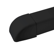 Endelokk 80x60mm, sort