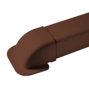 Veggterminal 80x60mm, brun