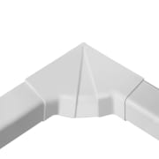 Hjørne innvendig justerbar 80x60mm, hvit