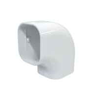 Flat bend 90 grader  98 mm. Hvit Tecnosystemi