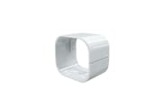 Skjøtestykke 98 mm. Hvit Tecnosystemi