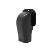 Veggterminal Tecnosystemi 72 mm. Sort