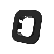 Vegg-rosett Tecnosystemi 72 mm. Sort