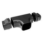 T-forgreining 98 mm. Sort Tecnosystemi