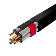 Kanal standard med folie 80x60mm, 2meter, sort