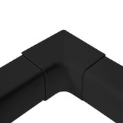 Hjørne innvendig 80x60mm, sort