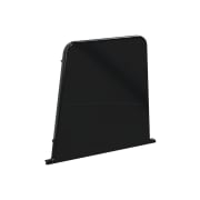 Endestykke for gulvbase i plast. 115x110mm, sort