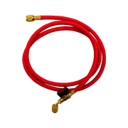 Trykkslange rød L:1,5m med 45° kran 1/4'' x 1/4''