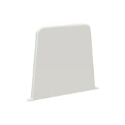 Endestykke for gulvbase i plast. 115x100mm, ivory