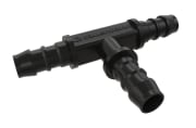 T-kobling for Ø10 mm klar PVC-slange. Pakke 5 stk