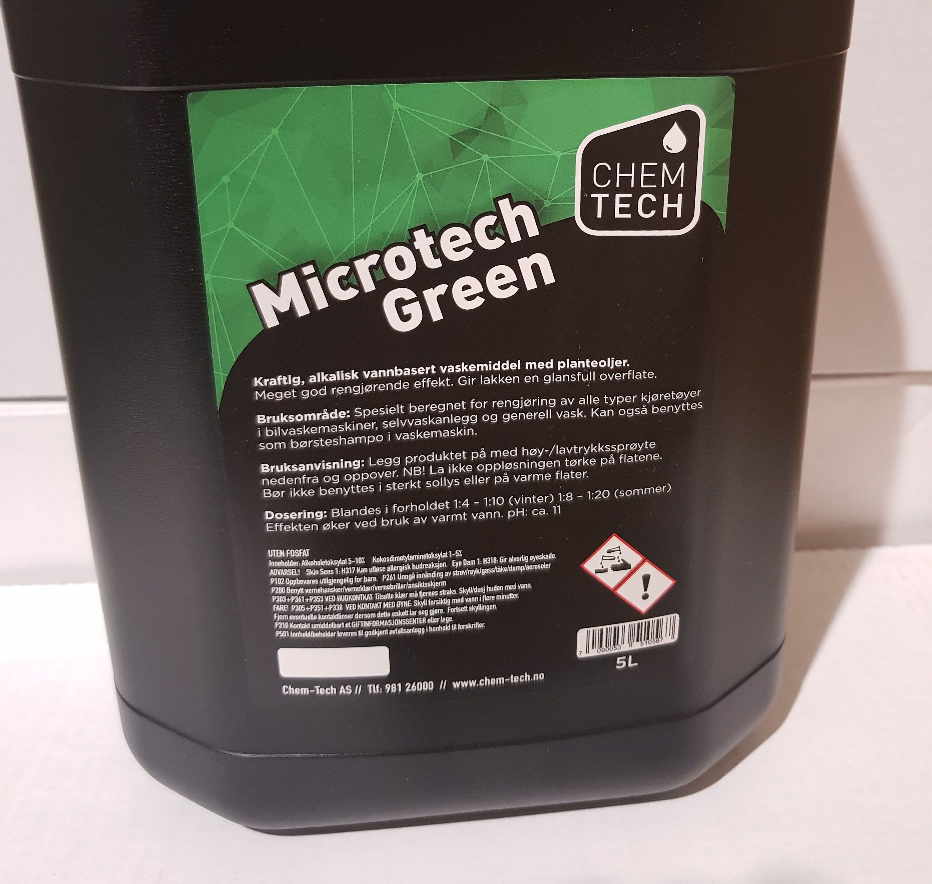 Microtech Green 5 ltr. ufortynnet Velkommen