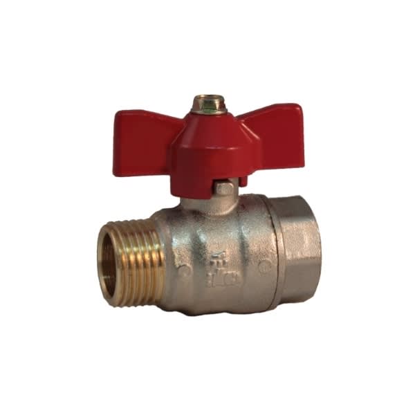 3/4" kuleventil innv-/utv. gj. Blå