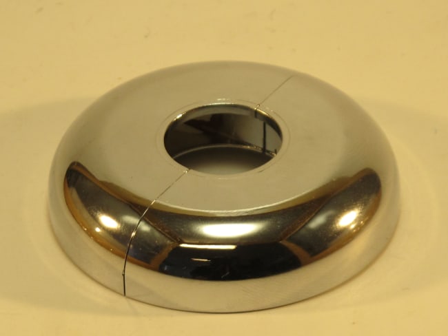 Enkelrosett , forkrommet, 19 mm hull