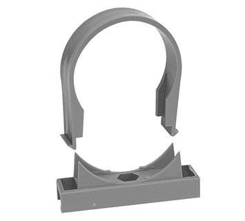 Faluplast rørklemme grå