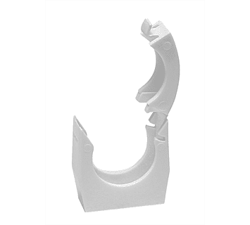 Faluplast rørklemme hvit