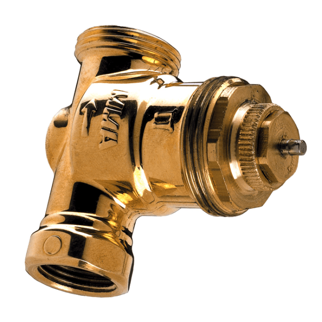 Rett turventil i messing