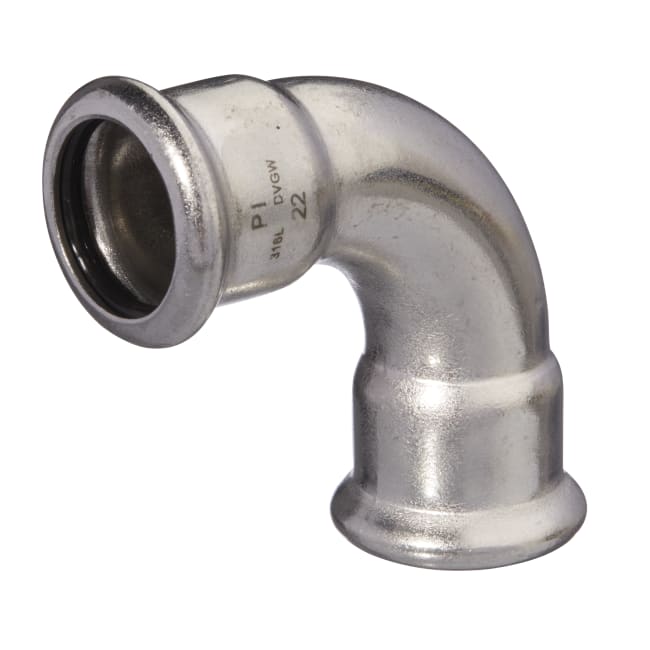 Syrefast albue , 90 grader - 2 muffer