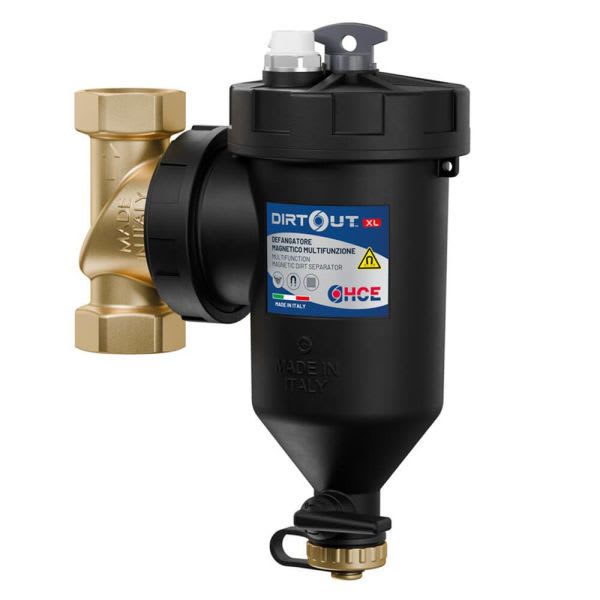 Slam og magnetitt XL 1"  T-rør messing og drenering kjeler/pumper. Alle veier