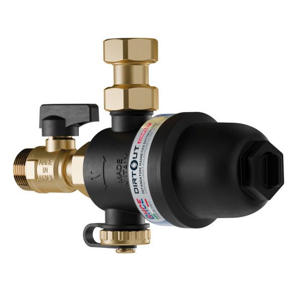 MULTIFUNCTION MAGNETIC DIRT  SEPARATOR FOR BOILERS AND HEAT PUMPS 1"F x 1"F