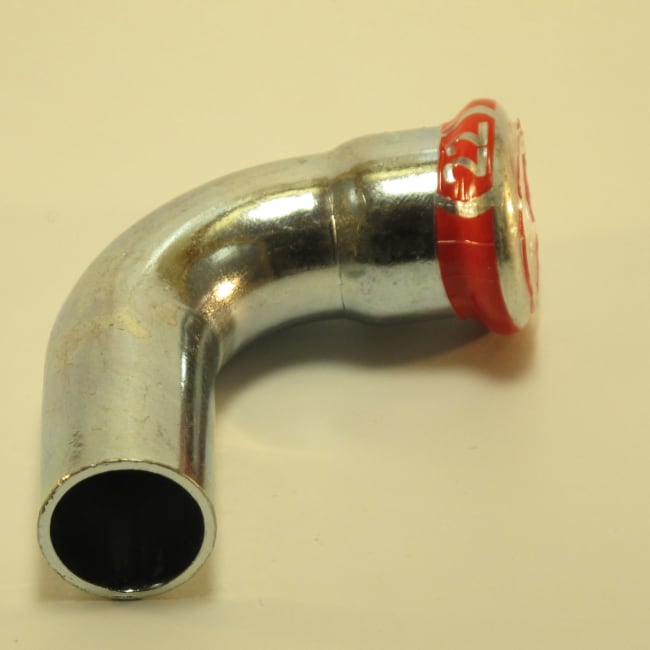 Albue 90 grader, 1 muffe -galv, press