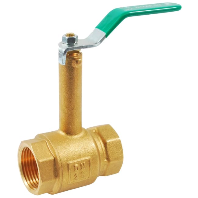 Kuleventil med langhals