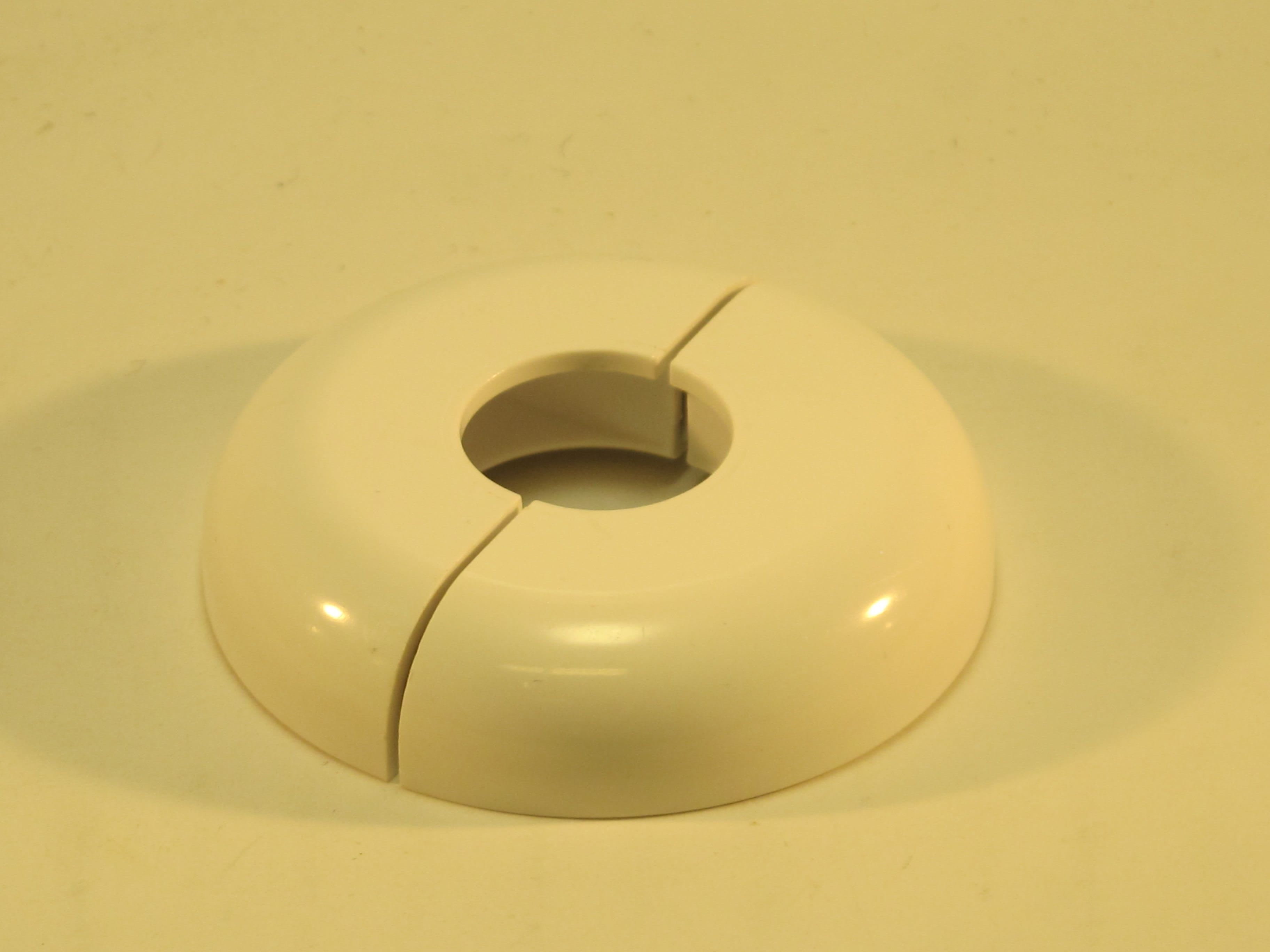 Enkel rosett, 19 mm hull, hvit | Varmesystemer
