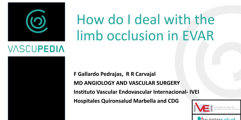 How To Deal With A Limb Occlusion After Evar Vascupedia - 