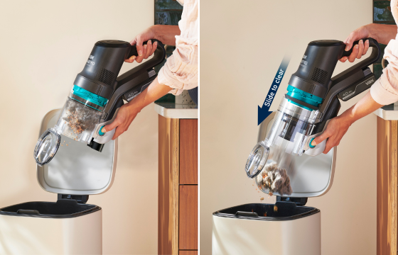 Ultra hygienic, easy bin emptying