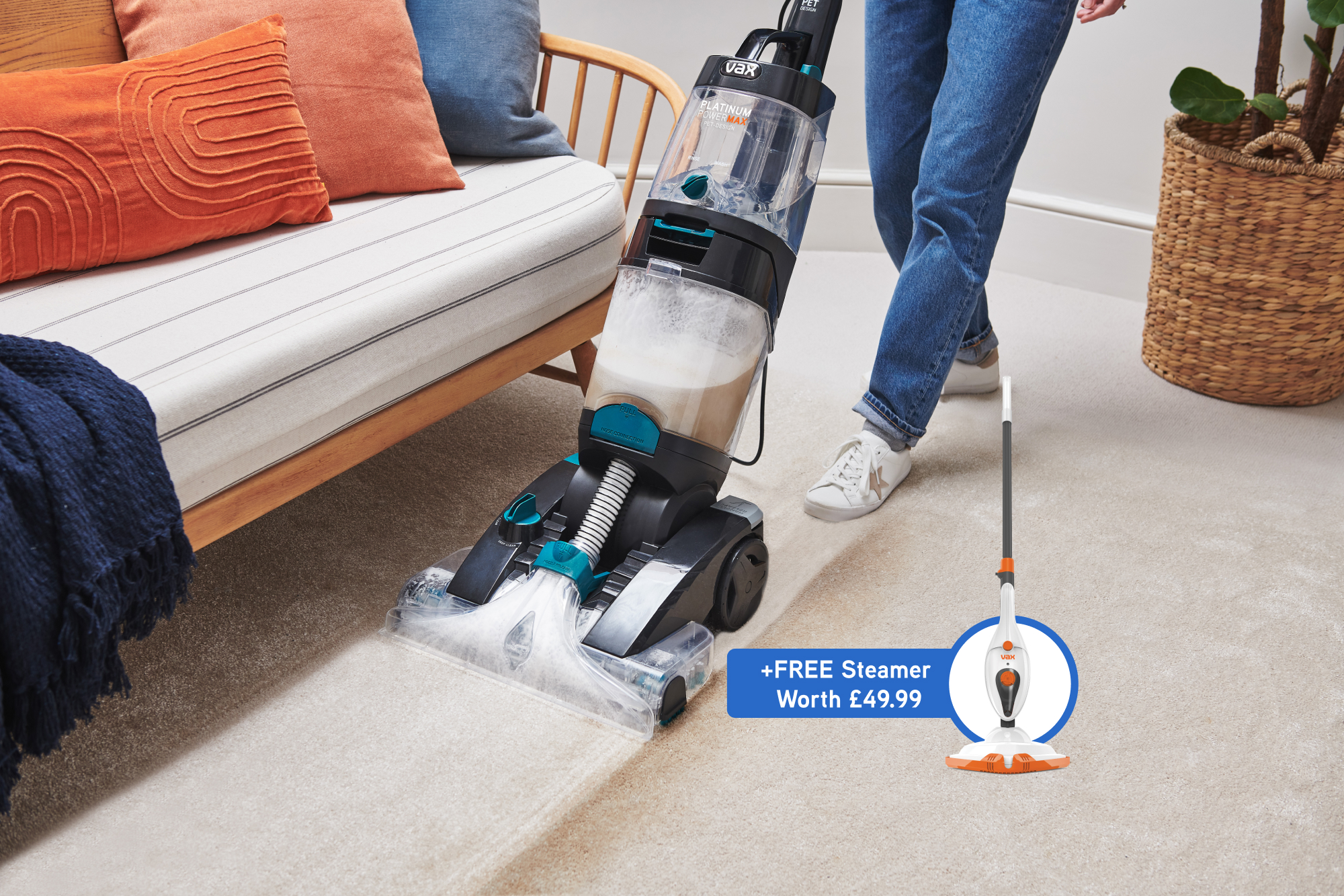 VAX Platinum Power Max Pet-Design Carpet Cleaner