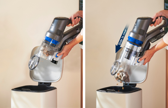 Ultra hygienic, easy bin emptying